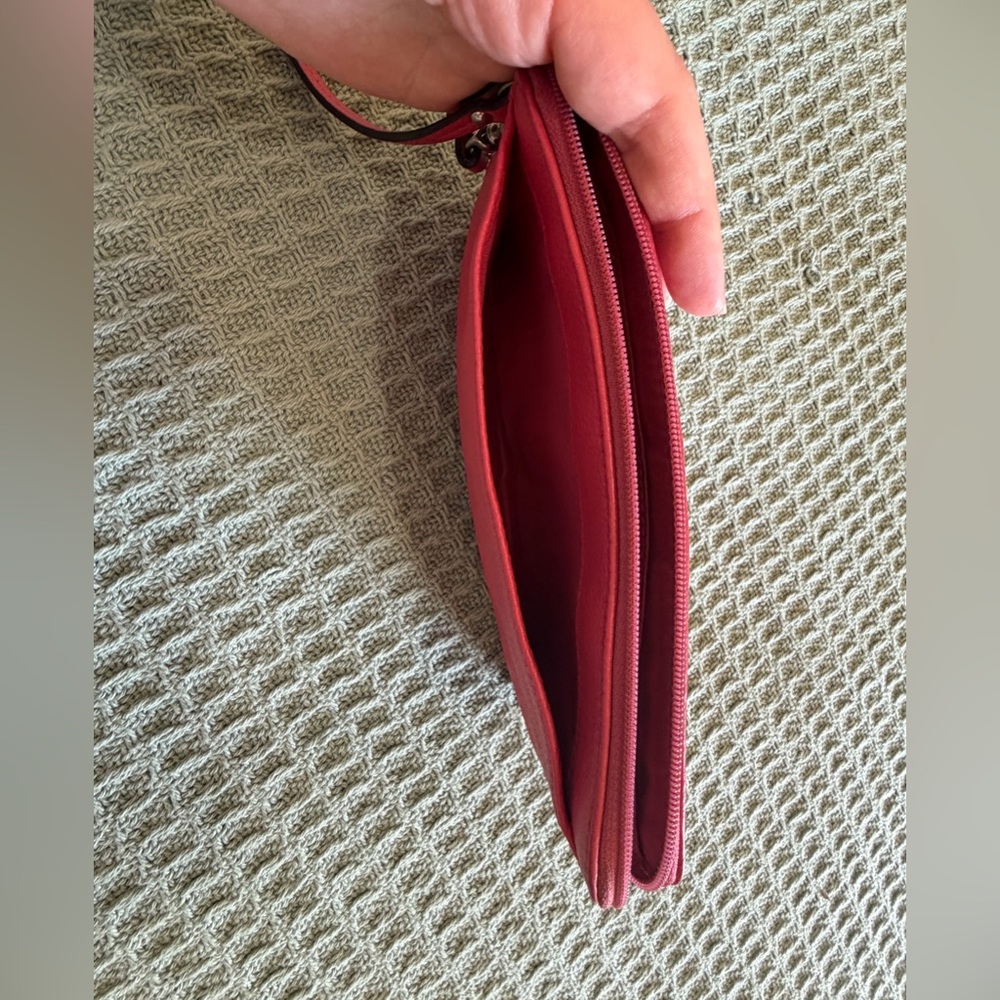 Coach pink leather wristlet double zip wallet - Picture 11 of 12